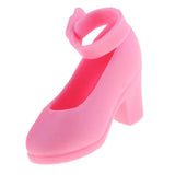 Maxbell 1/6 Doll Plastic High Heels Shoes For Blythe Licca Doll Clothing Accs Pink - Aladdin Shoppers