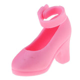 Maxbell 1/6 Doll Plastic High Heels Shoes For Blythe Licca Doll Clothing Accs Pink - Aladdin Shoppers