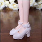Maxbell 4 Pairs 1/6 Doll Plastic High Heels Shoes For Blythe Licca Doll Clothing - Aladdin Shoppers