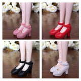 Maxbell 4 Pairs 1/6 Doll Plastic High Heels Shoes For Blythe Licca Doll Clothing - Aladdin Shoppers