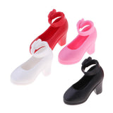 Maxbell 4 Pairs 1/6 Doll Plastic High Heels Shoes For Blythe Licca Doll Clothing - Aladdin Shoppers