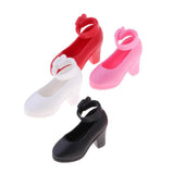 Maxbell 4 Pairs 1/6 Doll Plastic High Heels Shoes For Blythe Licca Doll Clothing - Aladdin Shoppers