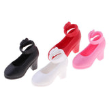 Maxbell 4 Pairs 1/6 Doll Plastic High Heels Shoes For Blythe Licca Doll Clothing - Aladdin Shoppers