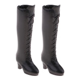 Maxbell Fashion Plastic Boots Rainshoes Shoes for 12inch Blythe Takara for DOD Dollfie 1/6 BJD Doll Outfit Black - Aladdin Shoppers