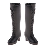 Maxbell Fashion Plastic Boots Rainshoes Shoes for 12inch Blythe Takara for DOD Dollfie 1/6 BJD Doll Outfit Black - Aladdin Shoppers