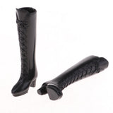 Maxbell Fashion Plastic Boots Rainshoes Shoes for 12inch Blythe Takara for DOD Dollfie 1/6 BJD Doll Outfit Black - Aladdin Shoppers
