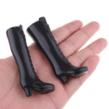 Maxbell Fashion Plastic Boots Rainshoes Shoes for 12inch Blythe Takara for DOD Dollfie 1/6 BJD Doll Outfit Black - Aladdin Shoppers