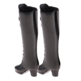 Maxbell Fashion Plastic Boots Rainshoes Shoes for 12inch Blythe Takara for DOD Dollfie 1/6 BJD Doll Outfit Black - Aladdin Shoppers