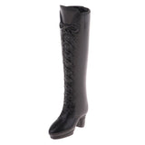 Maxbell Fashion Plastic Boots Rainshoes Shoes for 12inch Blythe Takara for DOD Dollfie 1/6 BJD Doll Outfit Black - Aladdin Shoppers