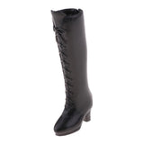 Maxbell Fashion Plastic Boots Rainshoes Shoes for 12inch Blythe Takara for DOD Dollfie 1/6 BJD Doll Outfit Black - Aladdin Shoppers