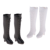 Maxbell 1/6 Smart BJD Dolls Shoes Black White Boots for Momoko for Blythe Takara for LUTS DOD SD DD Clothing Accessory - Aladdin Shoppers