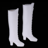 Maxbell 1/6 Smart BJD Dolls Shoes Black White Boots for Momoko for Blythe Takara for LUTS DOD SD DD Clothing Accessory - Aladdin Shoppers