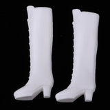 Maxbell 1/6 Smart BJD Dolls Shoes Black White Boots for Momoko for Blythe Takara for LUTS DOD SD DD Clothing Accessory - Aladdin Shoppers