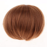 Maxbell Fashion Brown Bob Haircut Wig Hair 7-8inch for Mini Dollfie DOD SD DD 1/4 BJD Doll Cosplay Dress Up - Aladdin Shoppers
