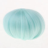 Maxbell 1/4 BJD Dolls DIY Mint Green Bob Wig High-temperature Wire Hair for Dollfie DOD SD DD Supplies Accessories - Aladdin Shoppers