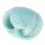Maxbell 1/4 BJD Dolls DIY Mint Green Bob Wig High-temperature Wire Hair for Dollfie DOD SD DD Supplies Accessories - Aladdin Shoppers