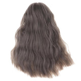Maxbell Hair Wig Centre Parting Hair Accessories for BJD MSD DOD Dollfie Doll Not for Human Dark Gray - Aladdin Shoppers