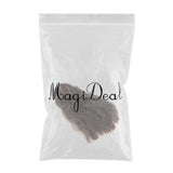 Maxbell Hair Wig Centre Parting Hair Accessories for BJD MSD DOD Dollfie Doll Not for Human Dark Gray - Aladdin Shoppers