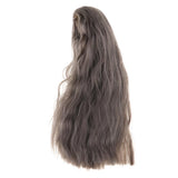 Maxbell Hair Wig Centre Parting Hair Accessories for BJD MSD DOD Dollfie Doll Not for Human Dark Gray - Aladdin Shoppers