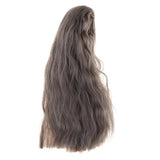 Maxbell Hair Wig Centre Parting Hair Accessories for BJD MSD DOD Dollfie Doll Not for Human Dark Gray - Aladdin Shoppers
