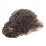 Maxbell Hair Wig Centre Parting Hair Accessories for BJD MSD DOD Dollfie Doll Not for Human Dark Gray - Aladdin Shoppers