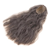 Maxbell Hair Wig Centre Parting Hair Accessories for BJD MSD DOD Dollfie Doll Not for Human Dark Gray - Aladdin Shoppers