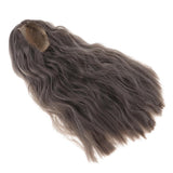 Maxbell Hair Wig Centre Parting Hair Accessories for BJD MSD DOD Dollfie Doll Not for Human Dark Gray - Aladdin Shoppers