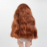 Maxbell Hair Wig Centre Parting Hair Accessories for BJD MSD DOD Dollfie Doll Not for Human Brown - Aladdin Shoppers