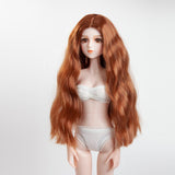 Maxbell Hair Wig Centre Parting Hair Accessories for BJD MSD DOD Dollfie Doll Not for Human Brown - Aladdin Shoppers