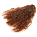 Maxbell Hair Wig Centre Parting Hair Accessories for BJD MSD DOD Dollfie Doll Not for Human Brown - Aladdin Shoppers
