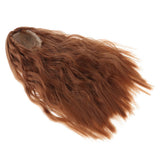 Maxbell Hair Wig Centre Parting Hair Accessories for BJD MSD DOD Dollfie Doll Not for Human Brown - Aladdin Shoppers