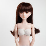 Maxbell Hair Wig Centre Parting Hair Accessories for 1/4 BJD for MSD for DOD for Dollfie Doll not for Human Coffee - Aladdin Shoppers