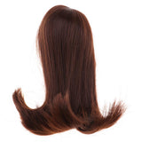 Maxbell Hair Wig Centre Parting Hair Accessories for 1/4 BJD for MSD for DOD for Dollfie Doll not for Human Coffee - Aladdin Shoppers