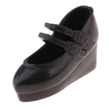 Maxbell Black Fashion Plastic Single Shoes for 12inch Blythe Takara for DOD Dollfie 1/6 BJD Doll Outfit - Aladdin Shoppers
