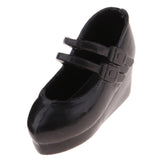 Maxbell Black Fashion Plastic Single Shoes for 12inch Blythe Takara for DOD Dollfie 1/6 BJD Doll Outfit - Aladdin Shoppers