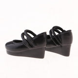 Maxbell Black Fashion Plastic Single Shoes for 12inch Blythe Takara for DOD Dollfie 1/6 BJD Doll Outfit - Aladdin Shoppers