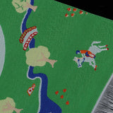 Maxbell 12th Floor Covering Cartoon Yard Figures Printed Rug Embroidery Cloth Mat for Dolls House Living Room Bedroom Decor - Aladdin Shoppers