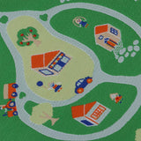 Maxbell 12th Floor Covering Cartoon Yard Figures Printed Rug Embroidery Cloth Mat for Dolls House Living Room Bedroom Decor - Aladdin Shoppers