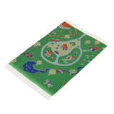 Maxbell 12th Floor Covering Cartoon Yard Figures Printed Rug Embroidery Cloth Mat for Dolls House Living Room Bedroom Decor - Aladdin Shoppers