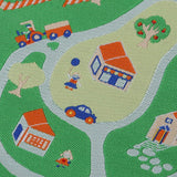 Maxbell 12th Floor Covering Cartoon Yard Figures Printed Rug Embroidery Cloth Mat for Dolls House Living Room Bedroom Decor - Aladdin Shoppers