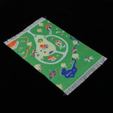 Maxbell 12th Floor Covering Cartoon Yard Figures Printed Rug Embroidery Cloth Mat for Dolls House Living Room Bedroom Decor - Aladdin Shoppers
