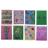 Maxbell 12th Floor Covering Animals Printed Rug Embroidery Cloth Mat for Dolls House Living Room Bedroom Decor - Aladdin Shoppers