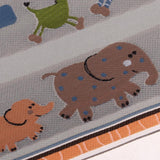 Maxbell 12th Floor Covering Animals Printed Rug Embroidery Cloth Mat for Dolls House Living Room Bedroom Decor - Aladdin Shoppers