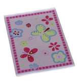 Maxbell 12th Floor Covering Flower Printed Rug Embroidery Cloth Mat for Dolls House Living Room Bedroom Decor - Aladdin Shoppers