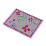 Maxbell 12th Floor Covering Flower Printed Rug Embroidery Cloth Mat for Dolls House Living Room Bedroom Decor - Aladdin Shoppers