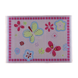 Maxbell 12th Floor Covering Flower Printed Rug Embroidery Cloth Mat for Dolls House Living Room Bedroom Decor - Aladdin Shoppers