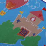 Maxbell 1/12 Fashion Blue Dream Castle Carpet Area Rug for Dolls House Sitting Room Garden Life Scenes Decor - Aladdin Shoppers