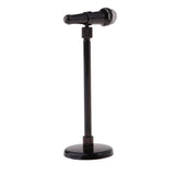Maxbell 1/12 Dollhouse Mini Metal Microphone Model With Adjustable Stand 8-13cm Furniture Decoration - Aladdin Shoppers