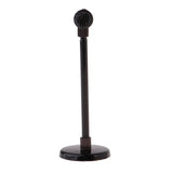 Maxbell 1/12 Dollhouse Mini Metal Microphone Model With Adjustable Stand 8-13cm Furniture Decoration - Aladdin Shoppers