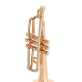 Maxbell 1/12 Scale Golden Metal Trumpet Model Miniature Musical Instrument For Dolls House Decoration - Aladdin Shoppers